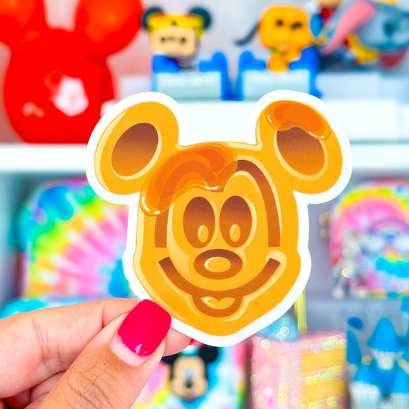 Mouse Waffle Sticker - Diecut