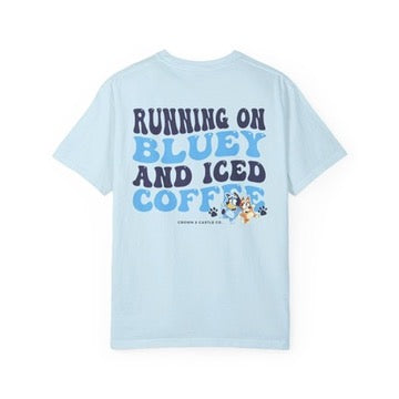 Blue Dog & Iced Coffee Pocket TSHIRT - PRE ORDER ONLY!!