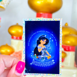 Bejeweled Princess Sticker - GLITTER