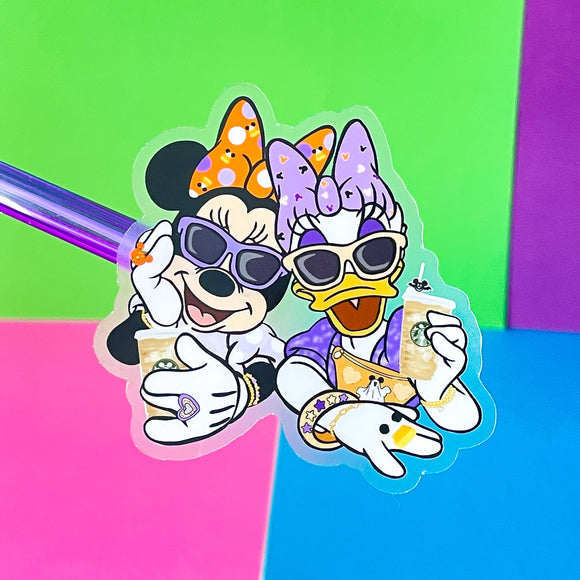 Influencer Besties (SPOOKY EDITION) Sticker - CLEAR