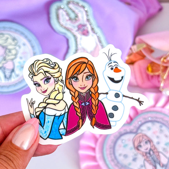 Frozen Sisters Sticker - CLEAR