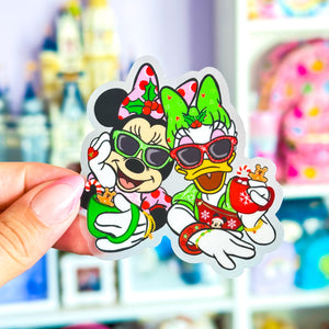 Influencer Besties - HOLIDAY EDITION STICKER - CLEAR