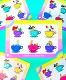 TEACUP Princesses - VINYL STICKER SHEETS