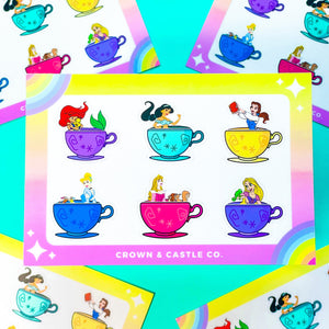 TEACUP Princesses - VINYL STICKER SHEETS