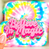 Believe in Magic sticker - GLITTER