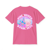 Pink Drinks & Park Days - POCKET TSHIRT - PRE ORDER ONLY!!