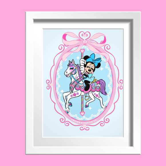 Coquette Carousel - Art Card Print