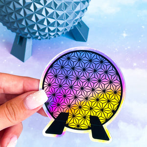 Holographic Spaceship Earth Sticker