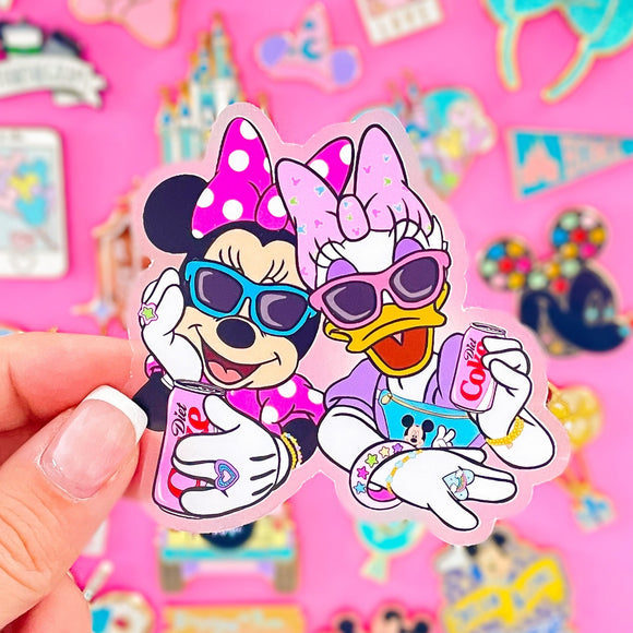 Influencer Besties Sticker - CLEAR