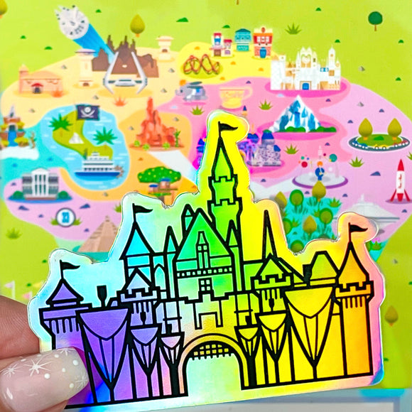 Holographic DLR Castle Sticker