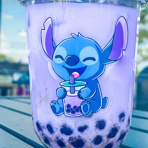 Boba Alien Sticker - CLEAR