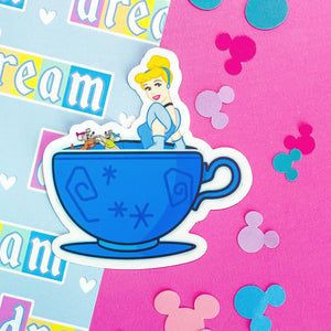 TEA CUP - Cindy & Mice Sticker