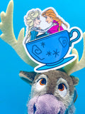 TEA CUP - Ice Sisters Sticker