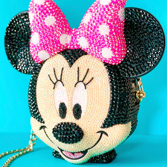 Bling Bow Mouse Cross Body Purse