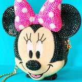 Bling Bow Mouse Cross Body Purse